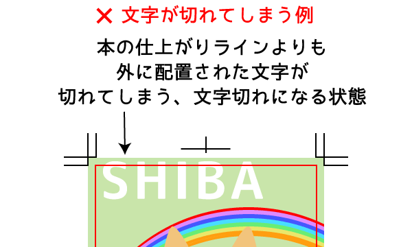 トンボについて:文字が切れてしまう例