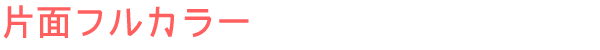 片面フルカラー